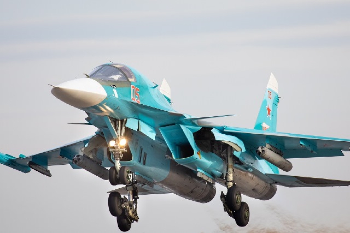Συνετρίβη ρωσικό βομβαρδιστικό Su-34 στον Καύκασο