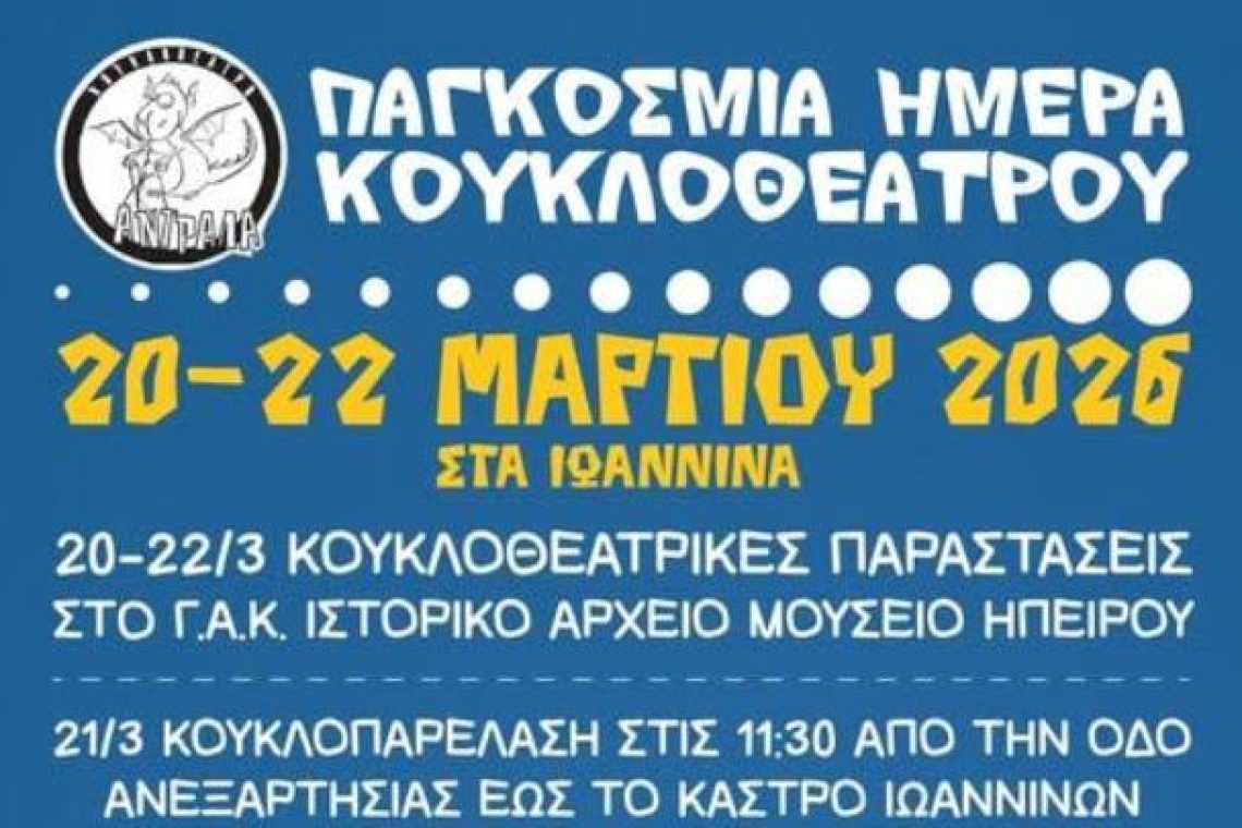 ΔΗ.ΠΕ.ΘΕ. Ιωαννίνων: Παγκόσμια Ημέρα Κουκλοθέατρου